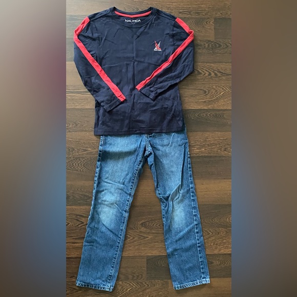 Boys jeans 2 piece size 8 (Cart C-127) - Picture 1 of 4